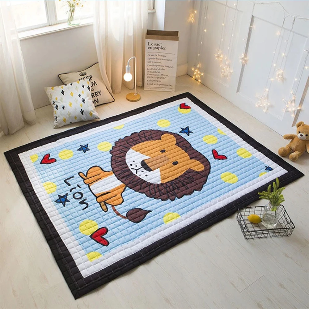 Мультяшные детские игровые коврики 145X195 см 57X76IN 1,5 см большой ковер противоскользящая гостиная для детские коврики одеяло