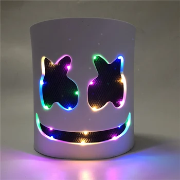 

DJ LED Luminous Masks Helmet Mask Cosplay Prop DJ Halloween Party EVA Material Electroacoustic Halloween Mask Prop