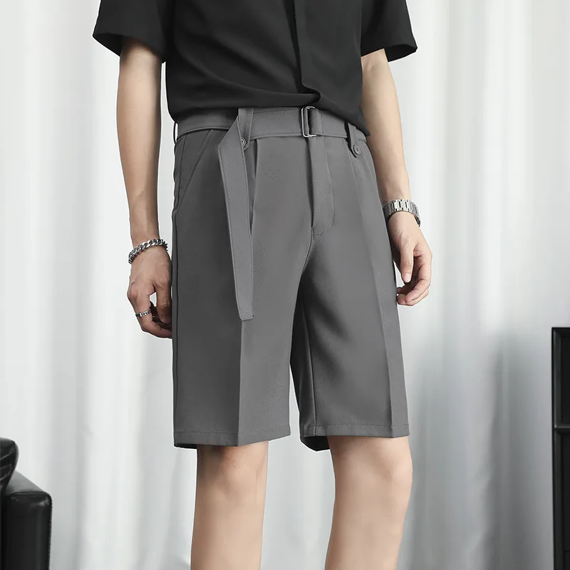 

Шорты мужские, тонкие, дышащие, до колена, деловые, повседневные, в британском стиле