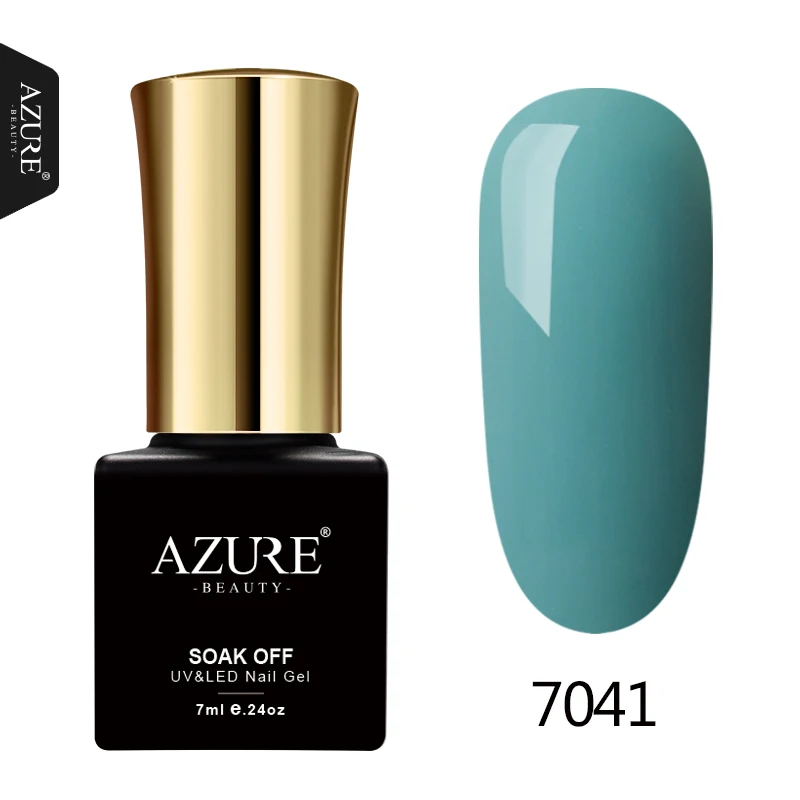 AZURE BEAUTY Гель-лак термо меняющийся Гель-лак УФ замачиваемый термо-Хамелеон Гибридный лак Эмаль Полупостоянный Гель-лак - Цвет: 7041