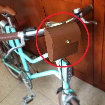 

Bmx handlebar bag front road bike mountain bike leisure riding cell phone key sundries bag for brompton