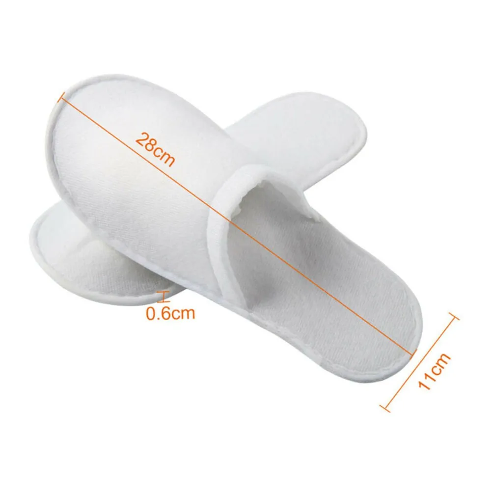 Hotel Travel Slippers Sanitary Party SPA Hotel Guest Slippers Close Toe Men Women Disposable Bathroom Accessory 10Pairs disposable slippers