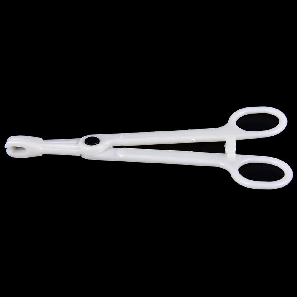 Professional Disposable Round Open Plastic Ear Lip Navel Nose Body Piercing Plier Forcep Clamp Tattoo Equipment Accessories