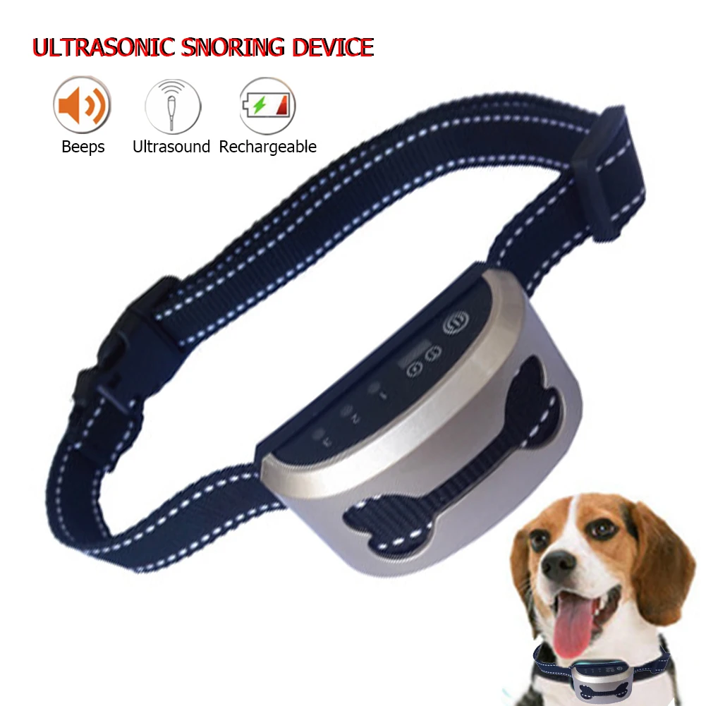 Pet Dog Rechargeable Anti Bark Control Collar training Waterproof Stop Barking Dog Waterproof Ultrasonic Training No 2