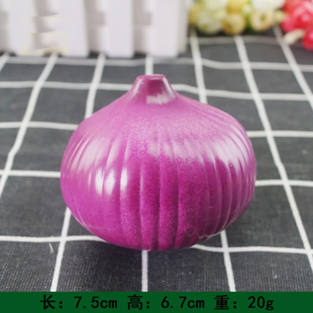 Vegetable Ornaments 5pcs High imitation artificial Fake onion model plastic fake simulated onion vegetable