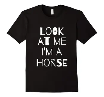 

I'm A Horse Halloween Shirt Funny Costume for Kids Adults Men Brand Clothihng Top Quality Fashion Mens T Shirtes 100%Cotton