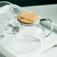 1L/1.8LTransparent Borosilicate Glass Teapot 5