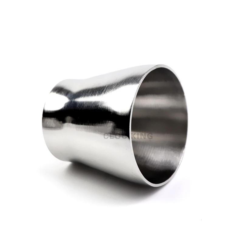 SS304 Stainless Steel Sanitary Concentric Reducer 19mm-102mm Outer Diameter Welded Sanitary Fittings Self-made Beer stainless steel tube