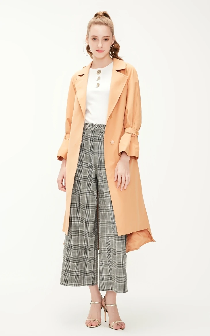 Vero Moda женское хлопковое пальто с разрезом сзади | 319121524
