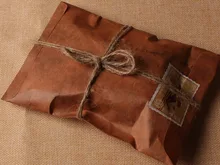 Enveloppe en papier Vintage de Style ancien, emballage brun Kraft pour carte postale rétro, carte d'invitation, petite lettre cadeau, 16x11cm, 50 pièces/lot