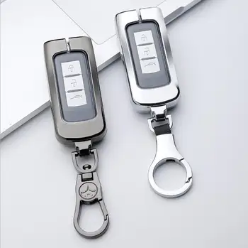

Car Smart Key Case Chain Holder for Mitsubishi Outlander Lancer 10 Pajero Sport ASX RVR L200 Eclipse Cross Accessories