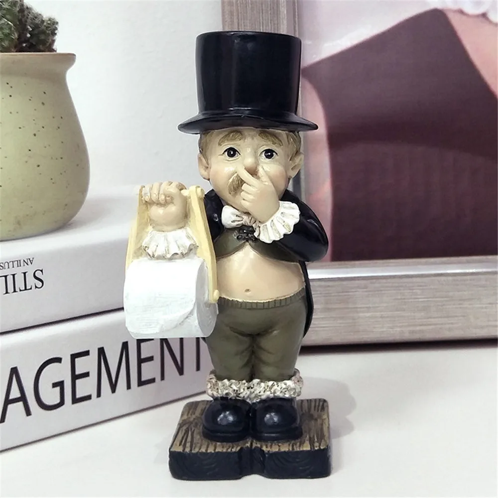 Toilet butler roll paper holder resin ornament bathroom toilet paper holder toilet paper rack toilet roll holder