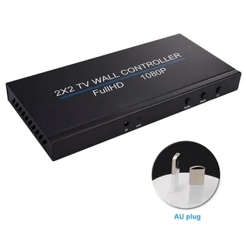 

DC 12V Alloy 2x2 4x1 Full HD 1080P Remote Control Screen Splicing Video Wall Controller Anti Slip Stable Signal 4 Channel Mall