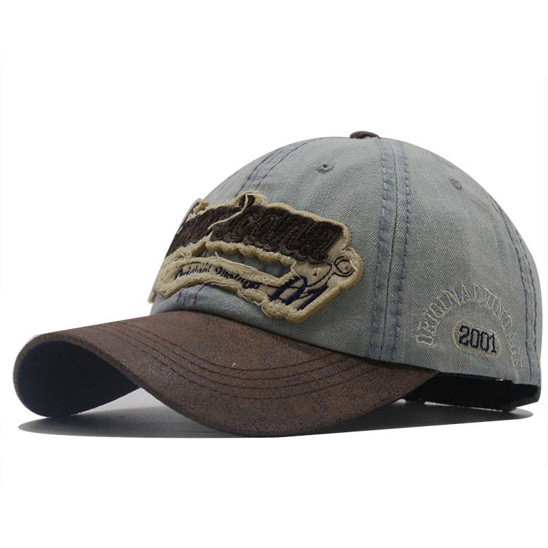 Americana - Original Vintage Cotton Denim Adjustable Baseball Cap Outdoor Snapback Cap