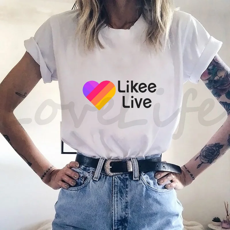 Fashion Likee T Shirt Kids Russia Style LIKEE Tees Oversized Streetwear Short Sleeve Women T Shirts for Boys Girls Children