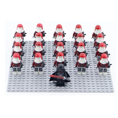Billige 21 teile los Star Wars Military Mini Bausteine Ziegel Spielzeug Clone Trooper Kompatibel mit Legoinglys Figur für Weihnachten Geschenk