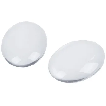 

10PCS Oval Crystal Transparent Clear Glass Cabochon e Decor 30X40mm