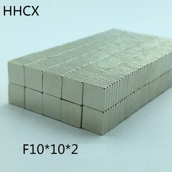 

100pcs/lot Magnet 10x10x2 N35 Magnet 10*10*2 Magnets for moto