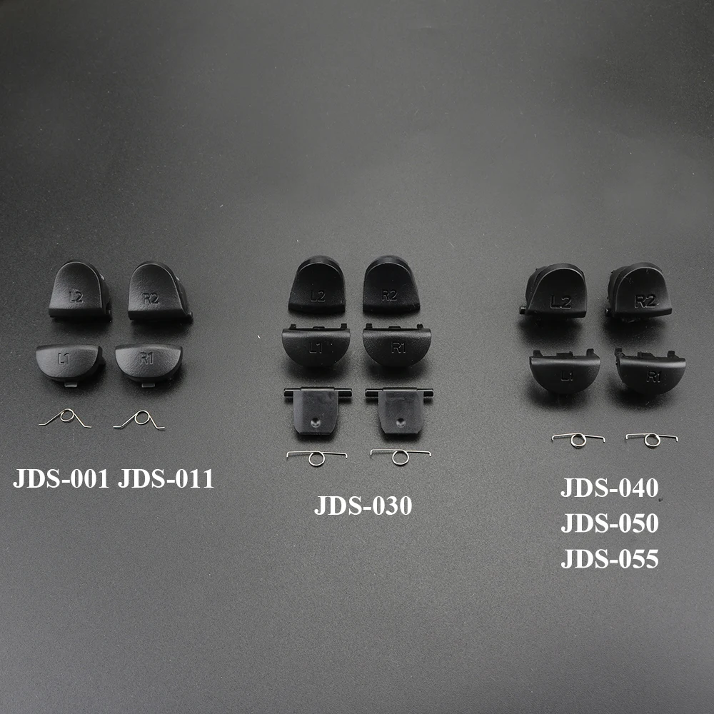 유시 R2 L2 L1 R1 트리거 버튼 모드 키트 PS4 프로 슬림 JDS JDM 055 050 040 030 011 컨트롤러 아날로그 스틱 캡 플레이스테이션 4용