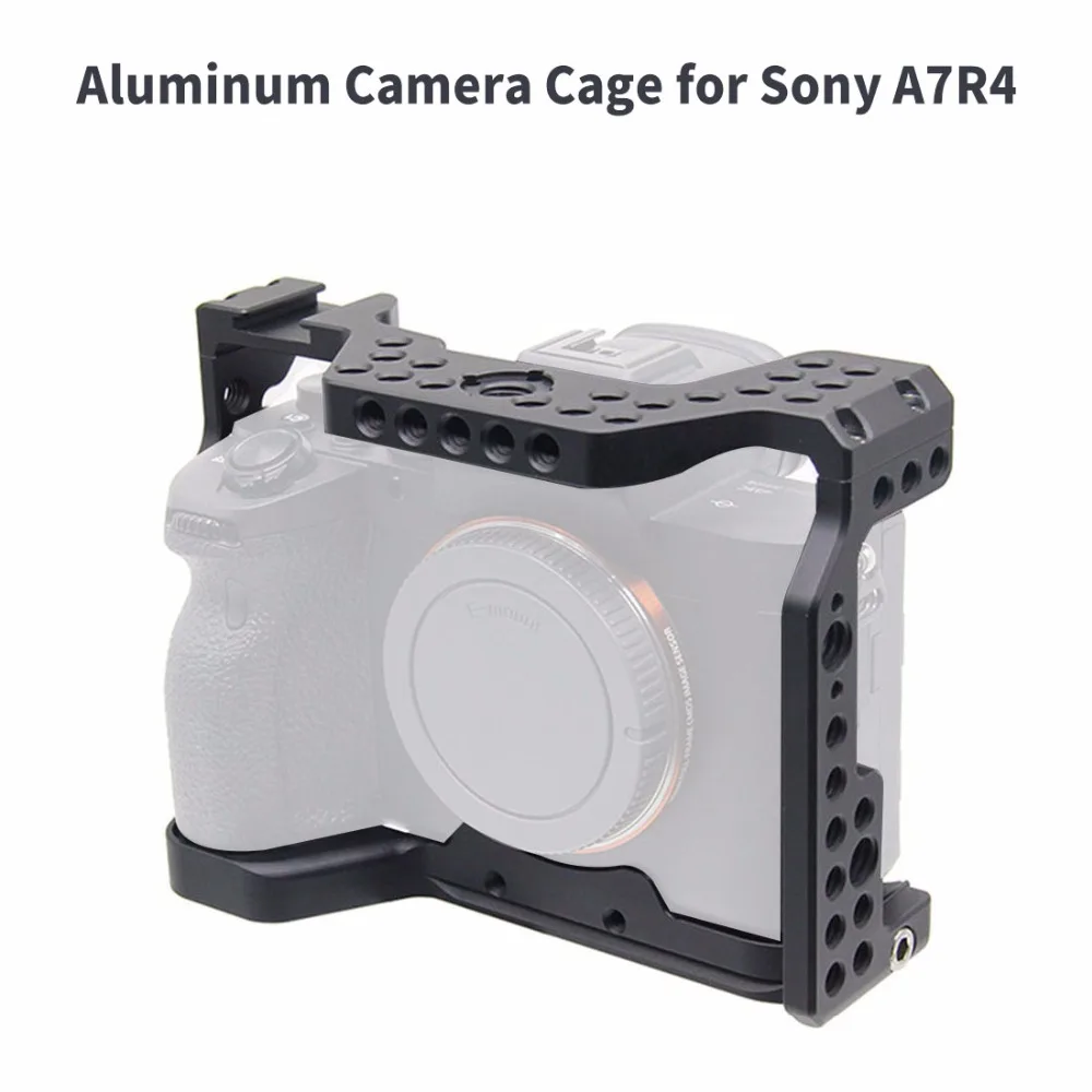 Алюминиевая клетка для камеры sony A7I4/A7R4/A7R IV SLR с резьбой 1/4 3/8 отверстие для верхней ручки микрофона вспышка светильник