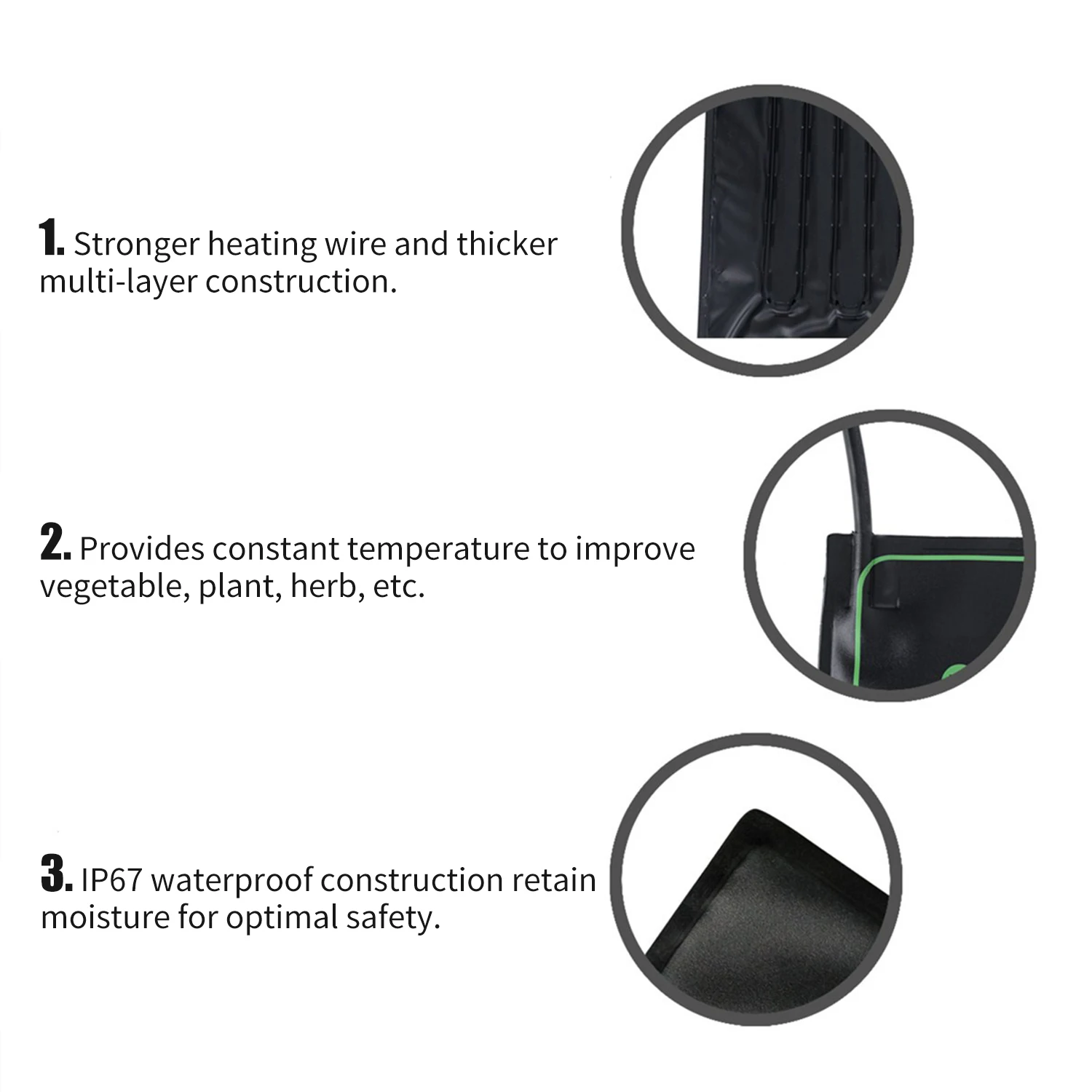 

Hot US/EU/UK Seedling Heating Mat Durable Waterproof Digital Seedlings Growth Germination Propagation Starter Pad Gardening Tool