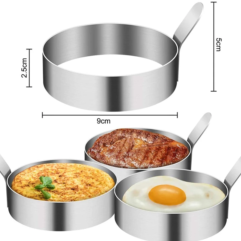 Fried Egg Omelette Omelet Pancake Biscuit Mold Non Stick 304 Stainless Steel' 