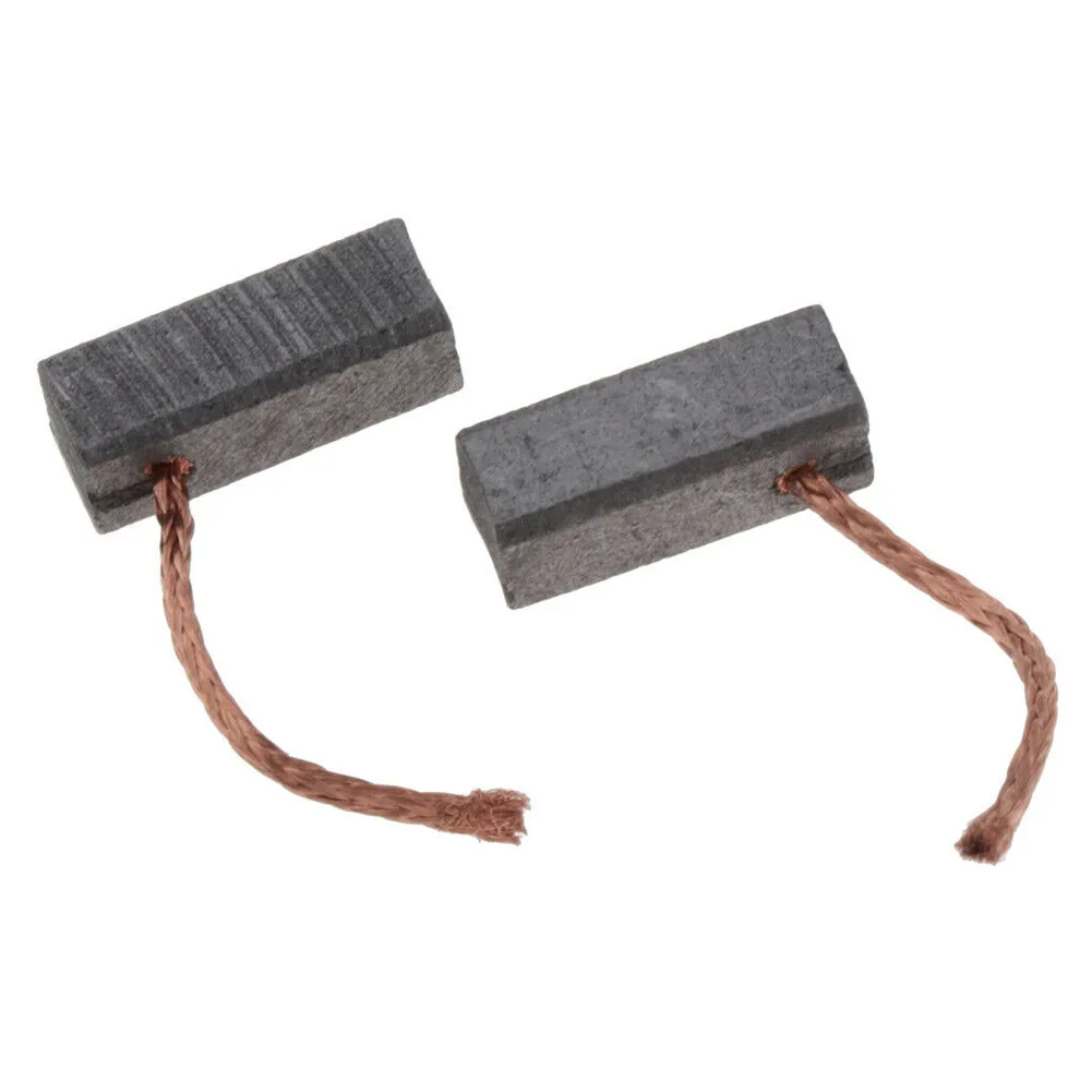 2pcs 7x8x19mm Carbon Brush Motor Carbon Brushes Kit For Electric Angle Grinder Part Power Tool Replacement Accessories Black