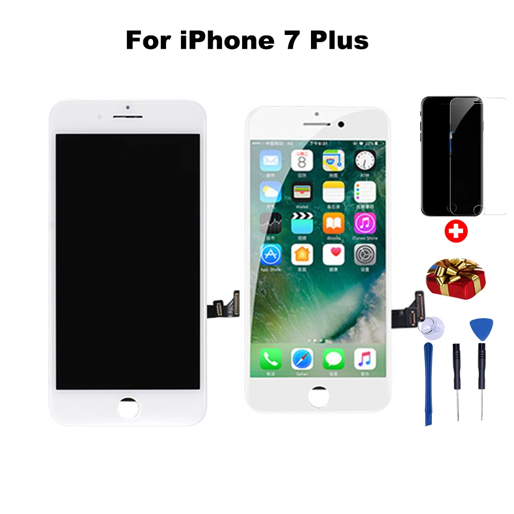 ЖК дисплей для iPhone 5lcd 6 LCD 7 lcd Plus сенсорный экран дигитайзер в сборе Замена iphone 8