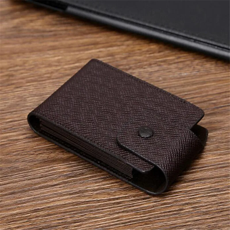 Men Credit Card Holder Leather Purse for Cards Case Wallet for Credit ID Bank Card Holder Women Cardholder and Coins 1 pc