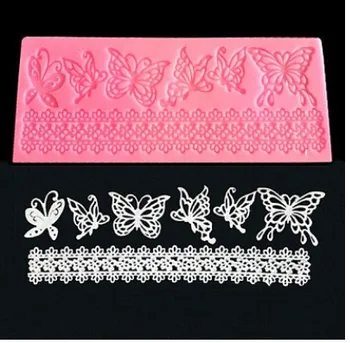 

1PCs Wedding Cake Silicone Beautiful Flower Lace Fondant Mold Mousse Sugar Craft Icing Mat Pad Pastry Cake Decorating Tools