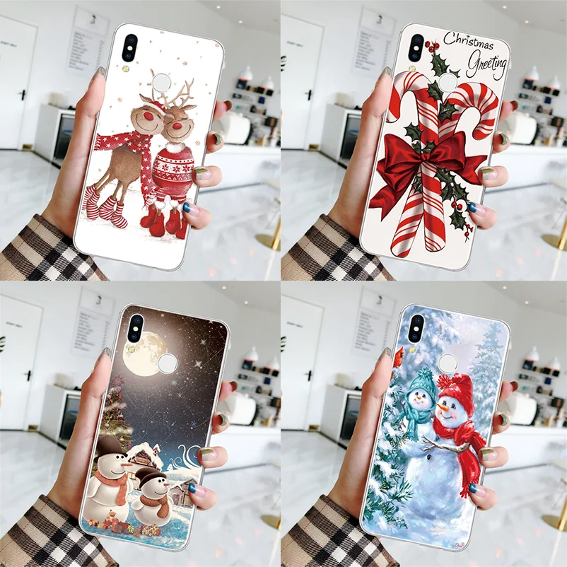 ТПУ чехол с рождественским оленем для huawei P20 P30 P9 P8 P10 Plus mate 10 20 30 Lite Pro Funda для huawei P Smart Z Plus Coque