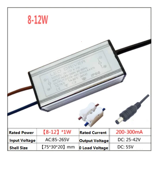 Waterproof Mini Ballast Resistor Constant Current Driver Drive Power Spotlight 5 Ceiling lamp 7