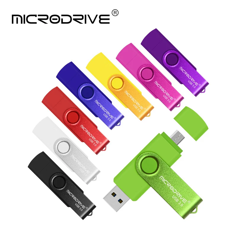 3 в 1 OTG USB флэш накопитель для смартфона Android 64 ГБ 32 Гб металлический 16 usb Бесплатная