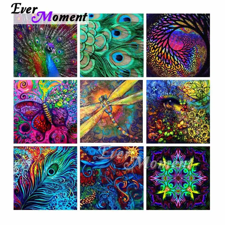 Ever Moment Diamond Painting Colorful Butterfly Dragonfly New Arrivals Full Square Drills Embroidery For Giving ASF2182 | Дом и сад