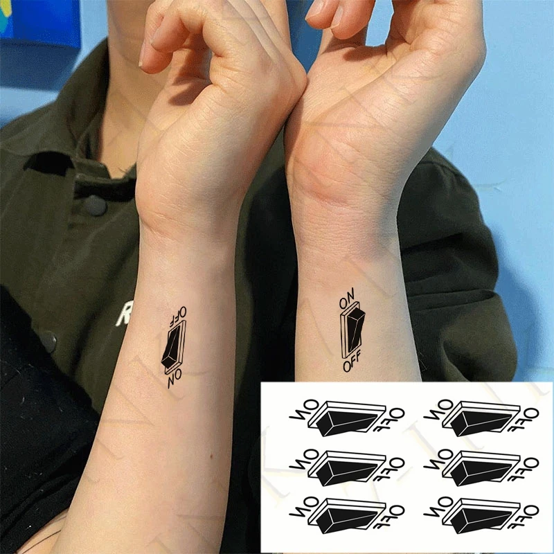 男性と女性のための偽の防水タトゥーステッカー パターン化された 足のスイッチ 星 小さな新鮮な 防水シミュレーション 耐久性のある入れ墨 Aliexpress 美容 健康