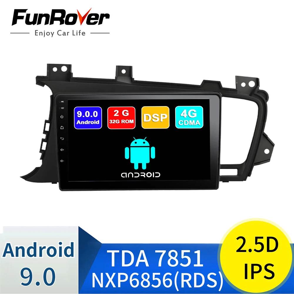 Excellent FUNROVER android 9.0 2.5D+IPS car radio multimedia For Kia Optima K5 2011-2015 dvd gps navigation system stereo autoradio RDS BT 0 Excellent FUNROVER android 9.0 2.5D+IPS car radio multimedia For Kia Optima K5 2011-2015 dvd gps navigation system stereo autoradio RDS BT 0