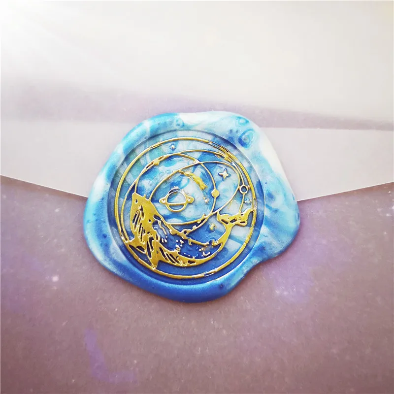 

stamp head of Galaxy Whale Dreamy sky Retro Wood Stamp Sealing Wax Seal Stamp Wedding Decorative sealing Stamp wax seals