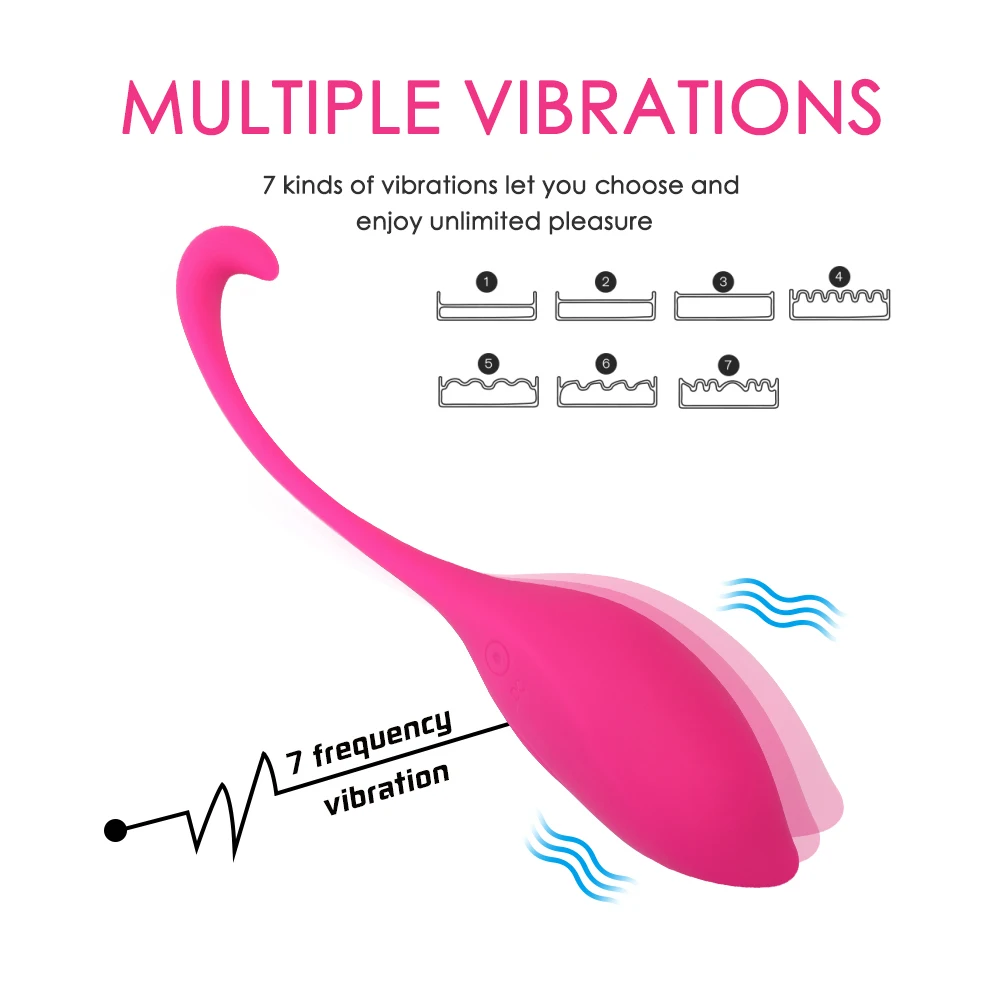 Clitoris Stimulate Vibrator For Adult Wireless Remote Silicone Bullet Eggs Vibrator Rechargable Vaginal Balls Sex Toys for Woman (4)