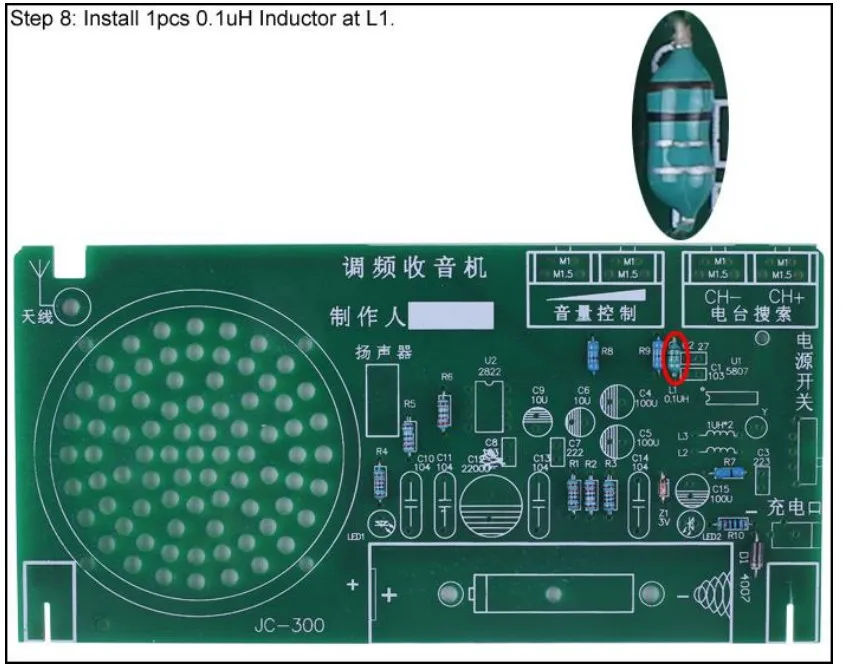 Kit D'apprentissage électronique à Monter Soi-même, 1 Ensemble De 7