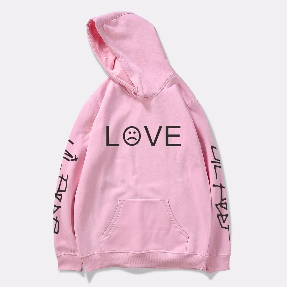 Dropship Lil Peep толстовки Hell Boy Lil. peep для мужчин wo для мужчин с капюшоном Pullove rLil Peep толстовки с капюшоном крибэби толстовка одежда - Цвет: 5847-WY0205-pink