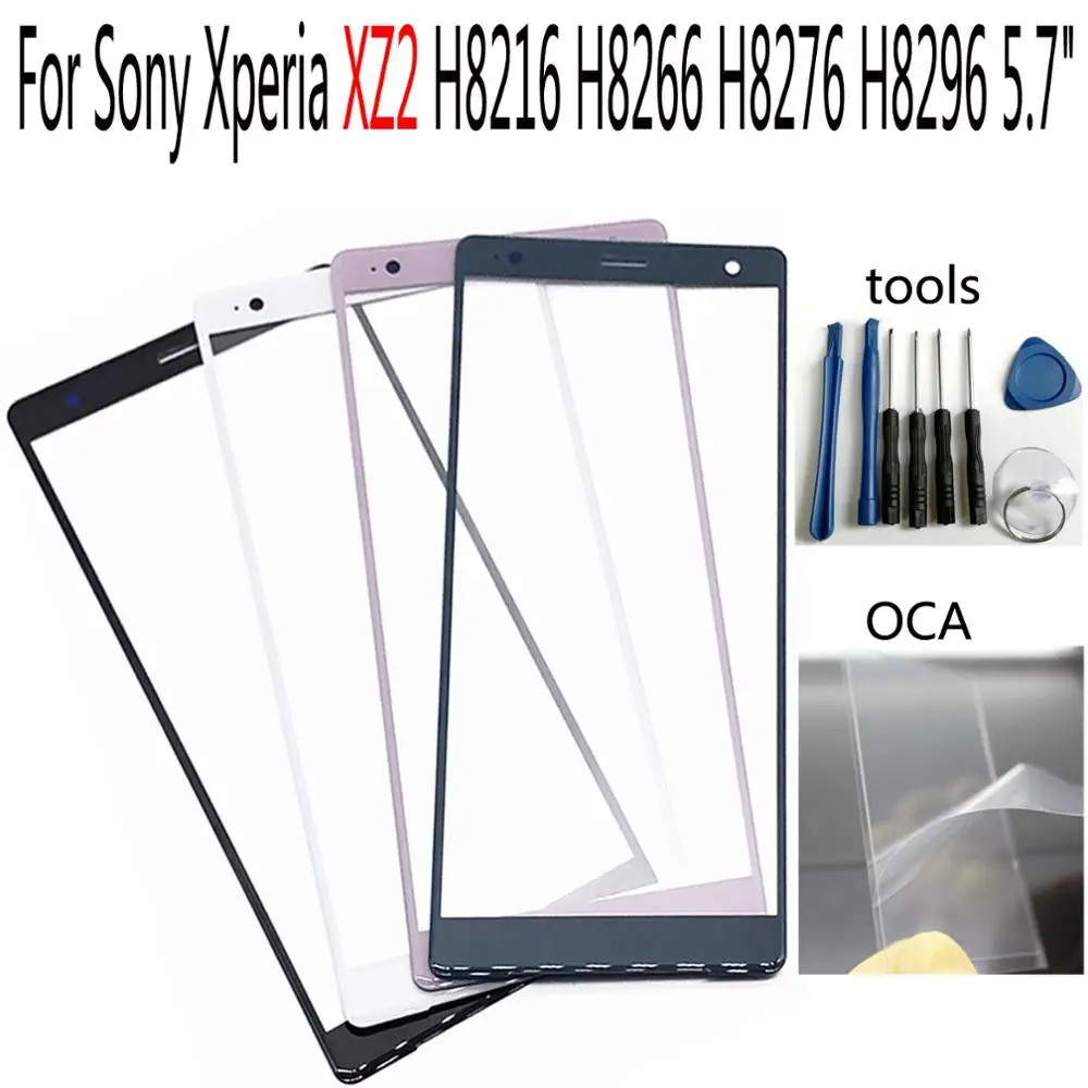 

Shyueda 100% New 5.8" For Sony Xperia XZ2 Premium H8166 Outer Front Screen Glass Lens Replacement