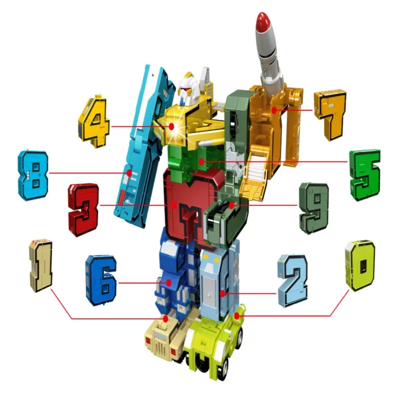 

Transformation Number Robot Deformation Figures City DIY Creative Building Blocks Sets Friends LegoINGs Creator Toys Gifts