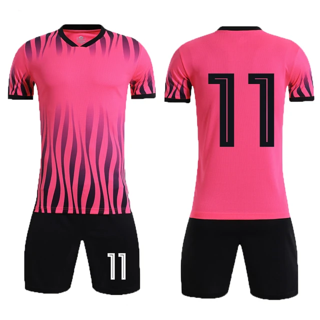 Customize Team Kids Adult Men's Soccer Jersey Kit Short Sleeve Shirt & Pants #06
