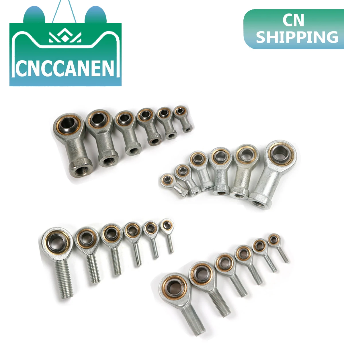 Self-lubricating Right Hand Male Female Thread Fisheye Rod End Joint Bearing CN
