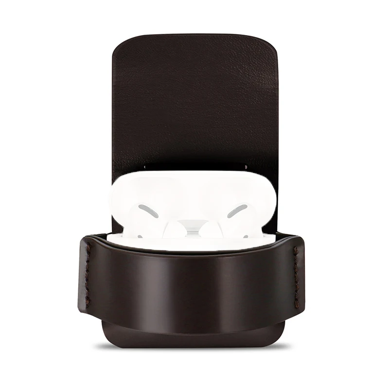 JINSERTA чехол из натуральной кожи для AirPods Pro с брелком для ключей, противоударный чехол для AirPods 3, деловой стиль