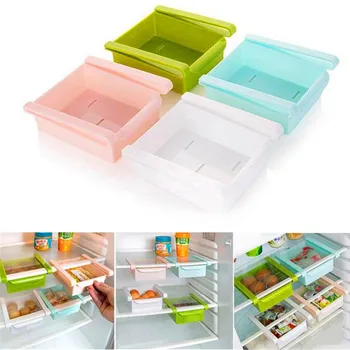 

Kitchen Refrigerator Storage Box Food Container Fresh Spacer Layer Storage Rack Pull-out Drawers Fresh Sort Organizer