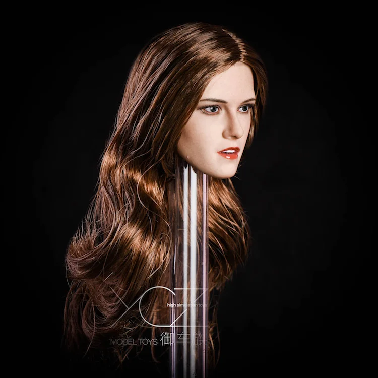 XY001 1/6 женская голова Sculpt Kristen Stewart голова резьба с блонд/черный/коричневый цвет волосы модель для 12 ''Suntan тела
