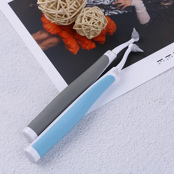 

LED Sonic Tooth Polisher Teeth Stain Eraser Burnisher Tartar Plaque Remover Kit Blue/Grey