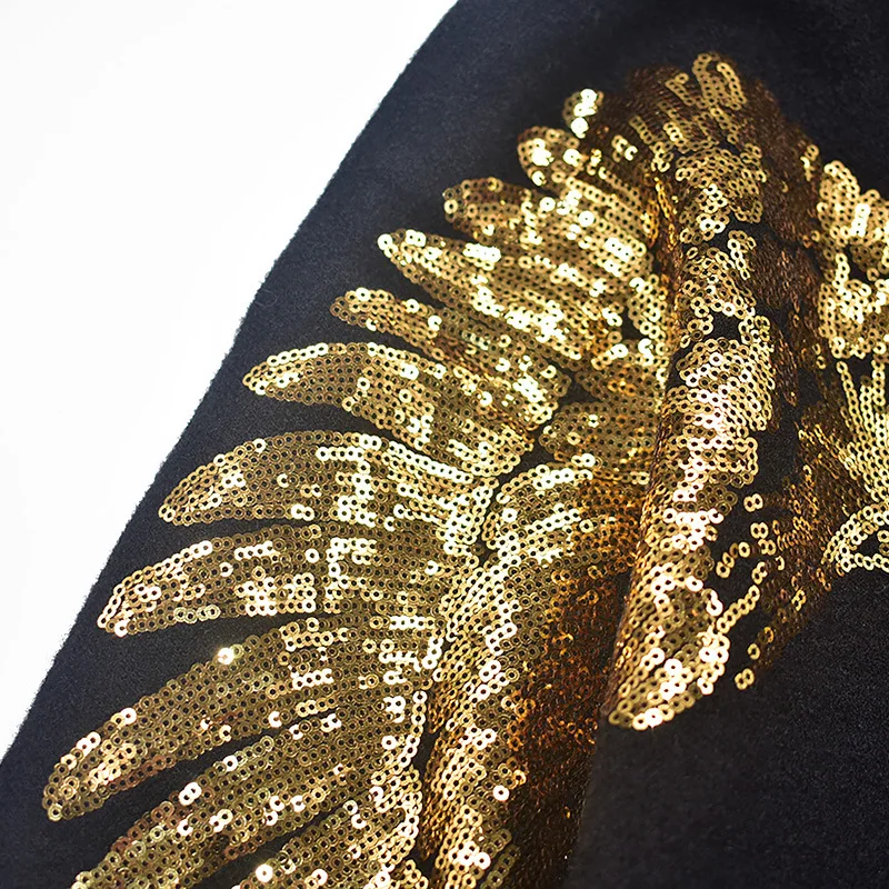 

Jy12 Sequin Embroidered Wing Bat-Cashmere Baseball Uniform Jacket Slimming Versatile Cardigan Short Jacket