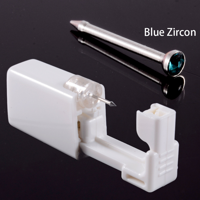 Unit Disposable Safe Sterile Piercing Unit For Gem Nose Studs Piercing Gun Piercer Tool Machine Kit Earring Stud Body Jewelry